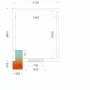 TEFCOLD - Chambre froide négative 2100 x 2400 x 2200 mm isolation 120 mm
