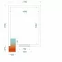 TEFCOLD - Chambre froide négative 2100 x 2700 x 2200 mm isolation 120 mm