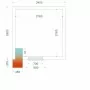 TEFCOLD - Chambre froide négative 2400 x 2400 x 2200 mm isolation 120 mm
