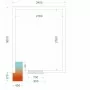 TEFCOLD - Chambre froide négative 2400 x 3000 x 2200 mm isolation 120 mm
