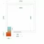 TEFCOLD - Chambre froide négative 2700 x 2700 x 2200 mm isolation 120 mm