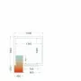 TEFCOLD - Chambre froide positive 1500 x 1500 x 2200 mm isolation 80 mm