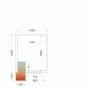 TEFCOLD - Chambre froide positive 1500 x 1800 x 2200 mm isolation 80 mm