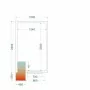 TEFCOLD - Chambre froide positive 1500 x 2400 x 2200 mm isolation 80 mm