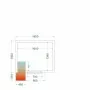 TEFCOLD - Chambre froide positive 1800 x 1500 x 2200 mm isolation 80 mm