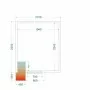 TEFCOLD - Chambre froide positive 2100 x 2400 x 2200 mm isolation 80 mm