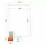 TEFCOLD - Chambre froide positive 2100 x 3000 x 2200 mm iso 80 mm