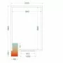 TEFCOLD - Chambre froide positive 2100 x 3000 x 2200 mm iso 80 mm porte 850 mm