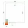 TEFCOLD - Chambre froide positive 3000 x 3000 x 2200 mm iso 80 mm porte 850 mm