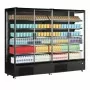 TEFCOLD - Vitrine murale noire 4 portes battantes 1529 L