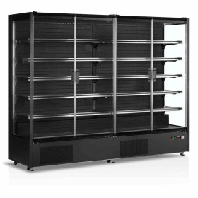 TEFCOLD - Vitrine murale noire 4 portes battantes 1529 L