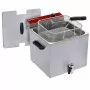 DIAMOND - Friteuse électrique de table 12 L + robinet de vidange