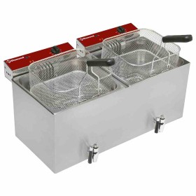 DIAMOND - Friteuse de table électrique 2 x 12 L + robinet de vidange