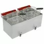 DIAMOND - Friteuse de table électrique 2 x 12 L + robinet de vidange