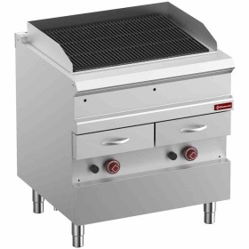 DIAMOND - Grill vapeur gaz grille en fonte double face module 1/1
