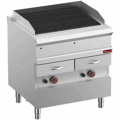 DIAMOND - Grill vapeur gaz grille en fonte double face module 1/1