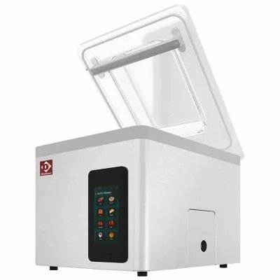 DIAMOND - Machine sous vide cuve inox 370x350x150 mm 16 m3/h écran TOUCH