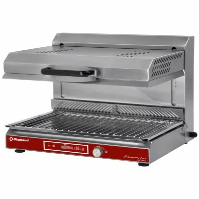 DIAMOND - Salamandre vitrocéramique électronique plafond mobile 3 foyers digital