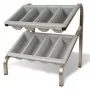 PUJADAS - Support de comptoir 2 niveaux GN 1/1 porte-couverts