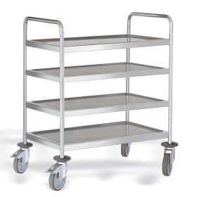PUJADAS - Chariot de service inox 4 niveaux 1000 x 600 mm