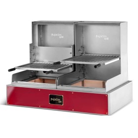 PUJADAS - Grill ouvert lite de table rouge sans brûleur grille V
