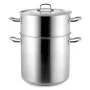 PUJADAS - Couscoussier pot inférieur Ø 28 cm et pot supérieur avec couvercle
