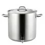 PUJADAS - Marmite traiteur Inox Pro 28 cm inox satiné induction robinet et couvercle