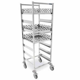 DISTFORM - Chariot pour paniers à vaisselle 625x637x1720 (7 paires de glissières)