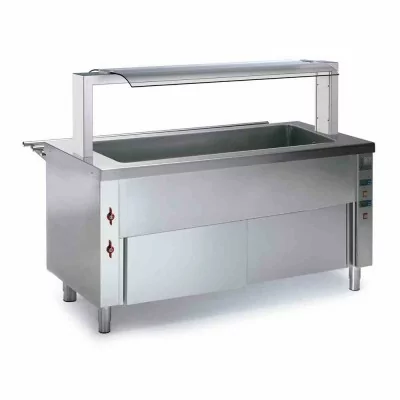 DISTFORM - Self pour enfants bain-marie 4 GN 1/1 avec réserve chauffante