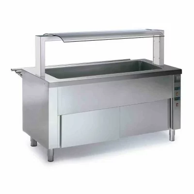 DISTFORM - Self pour enfants bain-marie sec 4 GN 1/1 avec réserve chauffante