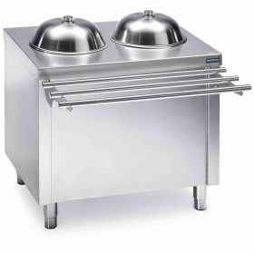 DISTFORM - Self double distributeur d'assiettes à niveau constant neutre 1000x700x850