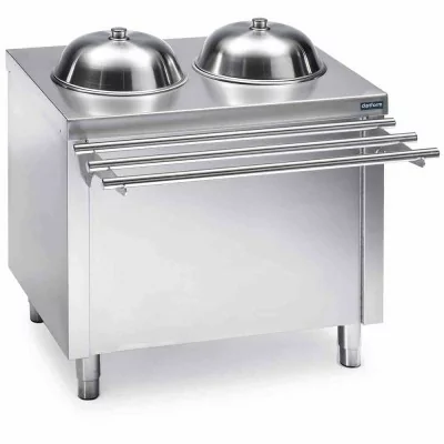 DISTFORM - Self double distributeur d'assiettes à niveau constant neutre 1000x700x850