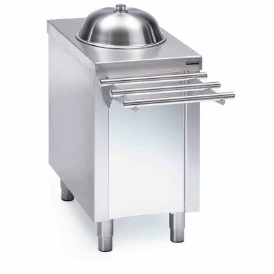 DISTFORM - Self simple distributeur d'assiettes à niveau constant neutre 500x700x850