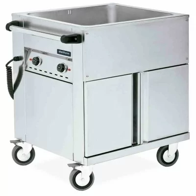 DISTFORM - Chariot bain-marie avec réserve chaude 3 GN 1/1