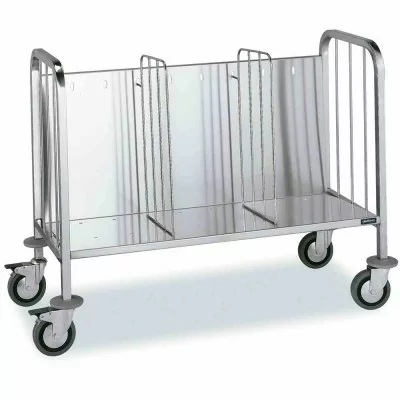 DISTFORM - Chariot de rangement d'assiettes et de plateaux simple 1165x570x850