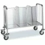 DISTFORM - Chariot de rangement d'assiettes et de plateaux simple 1165x570x850