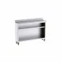 DISTFORM - Table comptoir 2500x350x1050 1 étagère intermédiaire