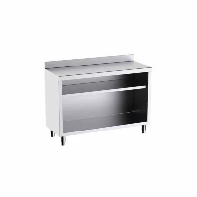 DISTFORM - Table comptoir 2500x600x1050 1 étagère intermédiaire