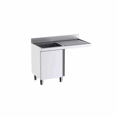 DISTFORM - Meuble à portes avec plonge L126541D 1200x600 espace pour lave-vaisselle