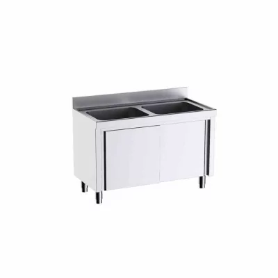 DISTFORM - Meuble à portes avec plonge L1476520 1400x700