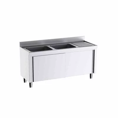 DISTFORM - Meuble à portes avec plonge L186542D 1800x600