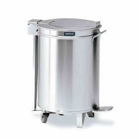 DISTFORM - Poubelle à 2 roulettes avec couvercle à pédale (capacité 50 L)