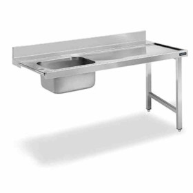DISTFORM - Table murale entrée de prélavage bac à gauche 1100x750x850