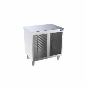 DISTFORM - Meuble central avec 2 supports de glissières gastronorm 600x400 - 1000x700x850