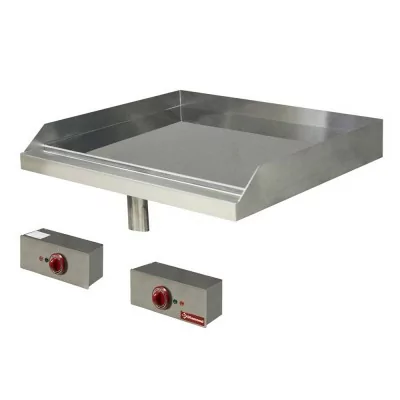 DIAMOND - Déclassé - Plaque de cuisson lisse électrique chromé à encastrer