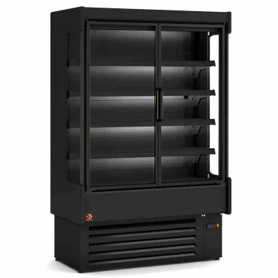 DIAMOND - Fin de série - Vitrine murale réfrigérée ventilée avec groupe portes battantes L. 1935 mm