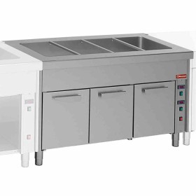 DIAMOND - Élément bain-marie sur armoire chauffante 2x GN1/1
