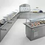 DIAMOND - Élément bain-marie sur meuble ouvert 6x GN1/1
