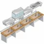 DIAMOND - Élément cuve bain-marie 3x GN1/1