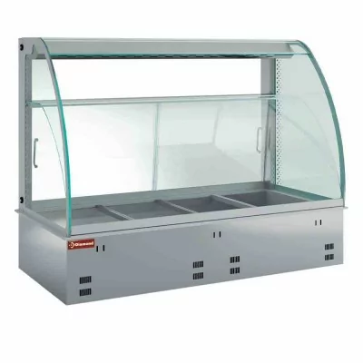 DIAMOND - Élément vitrine chauffante, humidifiée et ventilée 2x GN1/1